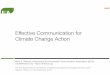 Effective Communication for Climate Change Action