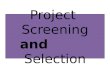 Pj Screening and selection of Pjs