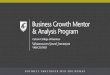 UEDA Annual Summit 2016: Washington State University - Vancouver: Business Growth Mentor & Analysis Program