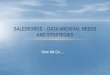 Salesforce – data archival needs and strategies