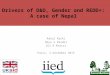 Drivers of deforestation and forest degradation, gender and REDD+: a case of Nepal