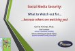 Social Media Security: What to Watch out for