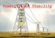 Classification Of Power System Stability