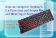 84 identify group keys on the keyboard and their functions