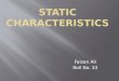 Static characteristics in Instrumentation and metrology