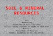 Soil & mineral resources