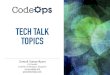 Ganesh Samarthyam - Tech Talk Topics