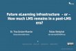 Future eLearning infrastructure  – or –   How much LMS remains in a post-LMS era?