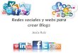 Redes sociales y webs para crear blogs