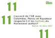 Les balises de l'Accord commercial UE/Colombie-Pérou-Equateur