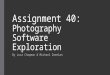 Assignment 40: Photography Software