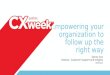 Empowering Your Organization to Follow Up the Right Way