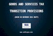 Our guide to GST Transition provisions