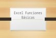 Excel funciones básicas
