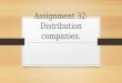 Assignment 32  distribution companies