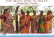Participatory Gender Training Webinar - Presentations