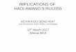 Implications of Hadi Awang's RUU355