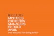 8 Deadly Mistakes Exhibition Managers Should Avoid