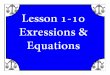 M8 acc lesson 1 10 expression & equations ss