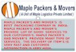 BEST PACKER'S AND MOVER'S IN DELHI | MAPLE PACKER'S AND MOVER'S