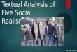 Textual analysis of five social realism intros