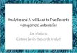 [AIIM17] Analytics and AI will Lead to True Records Management Automation - Joe Mariano