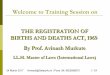 The Registration of Births and Deaths Act, 1969