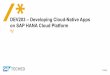DEV203 - Developing Cloud-Native Apps on SAP HANA Cloud Platform