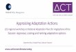 Appraising Adaptation Actions