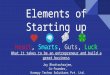Elements of Starting up