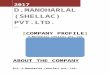 Company profile of D. Manoharlal shellac pvt. ltd