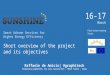 SUNSHINE short overview of the project and its objectives