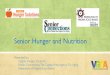 Senior hunger and nutrition