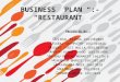 Business plan or business proposal on restaurant business @soauniversity #ibcs