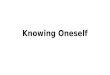 PERSONAL DEVELOPMENT KNOWING ONESELF
