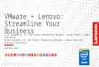 Lenovo + VMware simplify and automate data center IT operations
