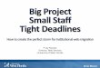 Big Project, Small Staff, Tight Deadlines