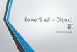 Power shell – object 篇