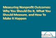 Measuring Nonprofit Outcomes