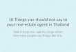 10 things you should NOT say to a Real Estate Agent