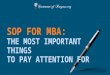 SoP for MBA: The Most Important Things to Pay Attention for