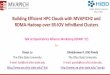Building Efficient HPC Clouds with MCAPICH2 and RDMA-Hadoop over SR-IOV InfiniBand Clusters