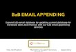 B2B Email Appending & Verification by Email Data Group