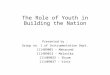 Role of Youth in Building the Nation