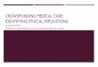 Valorie Crooks, Crowdfunding Medical Care: Identifying Ethical Implications