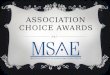 MSAE's Association Choice Awards