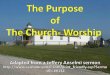 1 The Purpose of The Church
