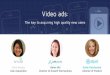 Mobile video ads: How to acquire high quality new users and measure marketing ROI