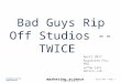 Piracy and Ad Fraud - Bad Guys Rip Off Studios Twice