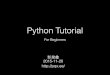 Python教程 / Python tutorial
